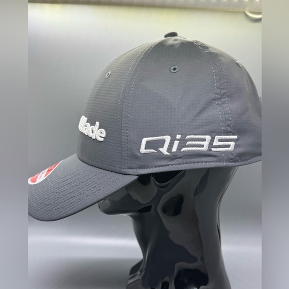 TaylorMade Radar Hat Grey Adjustable - Golf Baseball Hat - Picture 8 of 10